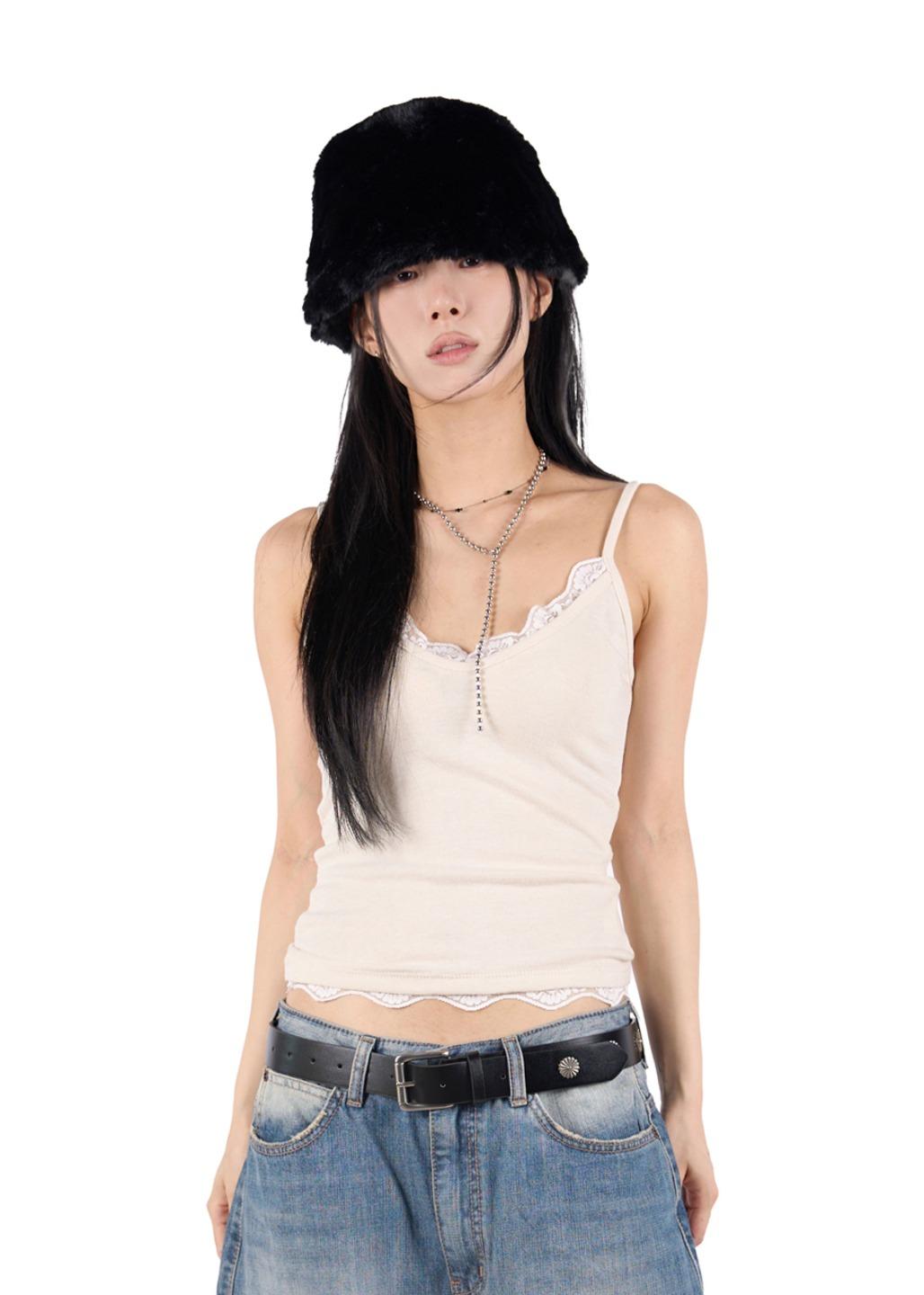 릿킴 ANGORA LACE SLEEVLESS