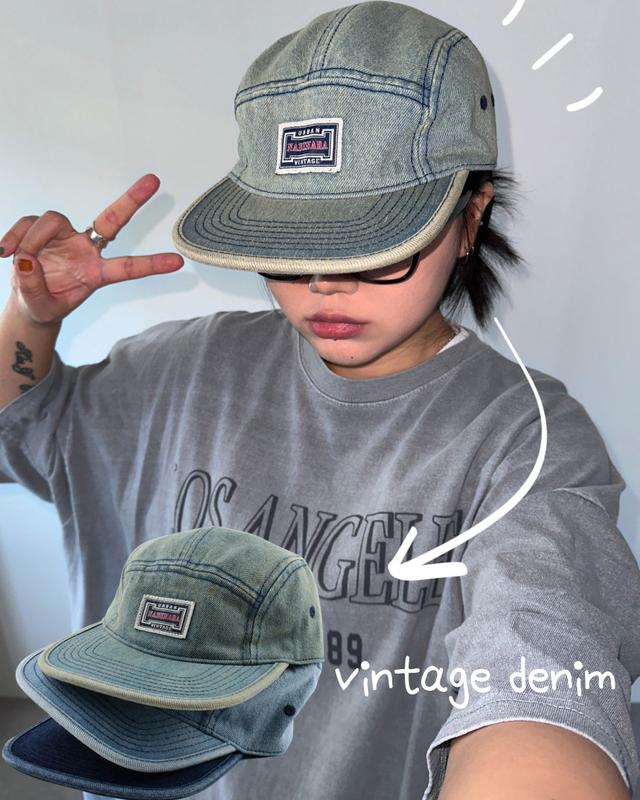 [3일간 new 5% sale]빈티지 데님 캠프캡(3color)