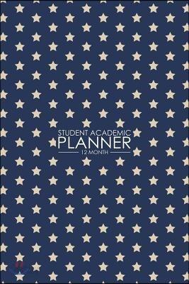 12 Month Student Academic Planner: Blue Stars 12-Month Study Calendar Helps Elementary, High School and College Students Prioritize and Manage Homewor - 예스24