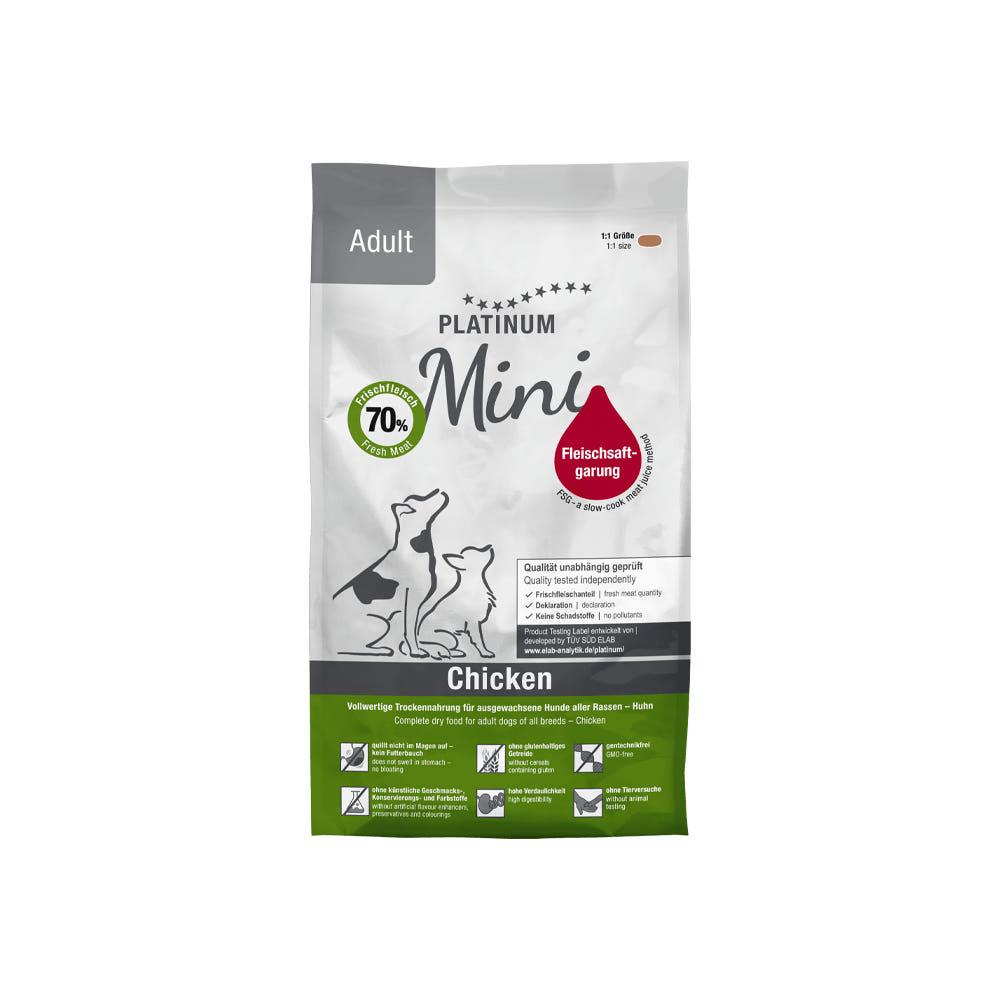 플래티넘 강아지 소프트 독일 생육 사료 반습식 어덜트 닭고기 미니, 900g, 1개 