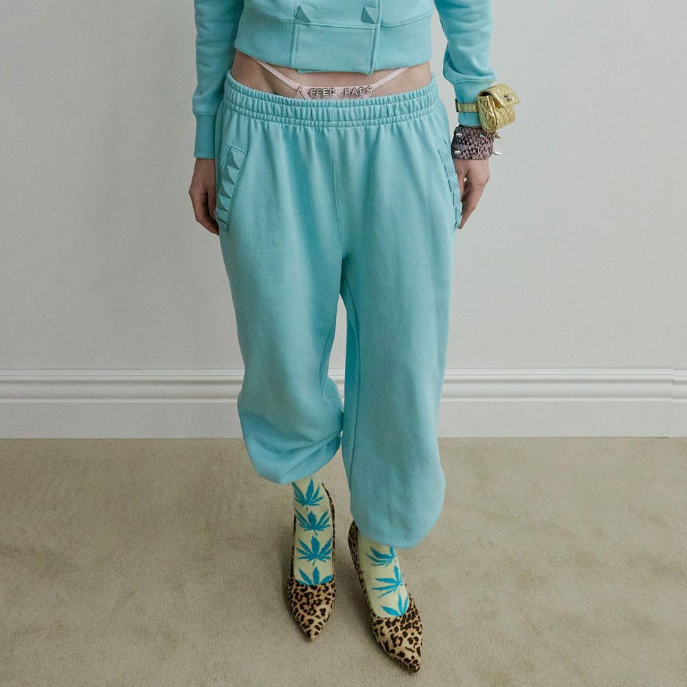 [25%쿠폰]Napoleon Stud Sweatpants Acid Blue