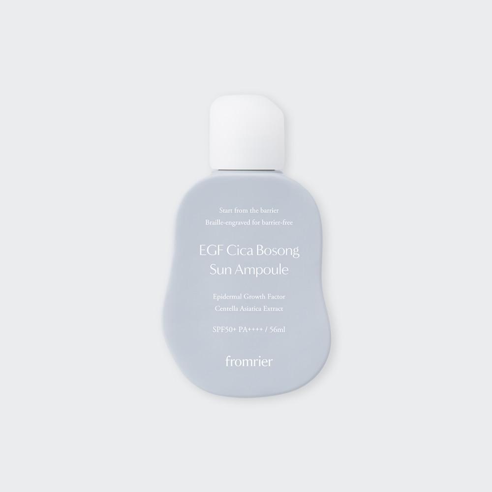 프롬리에 선크림 EGF 보송 선앰플 56ml / 백탁없는 선크림 비건 선블록 자외선차단제
