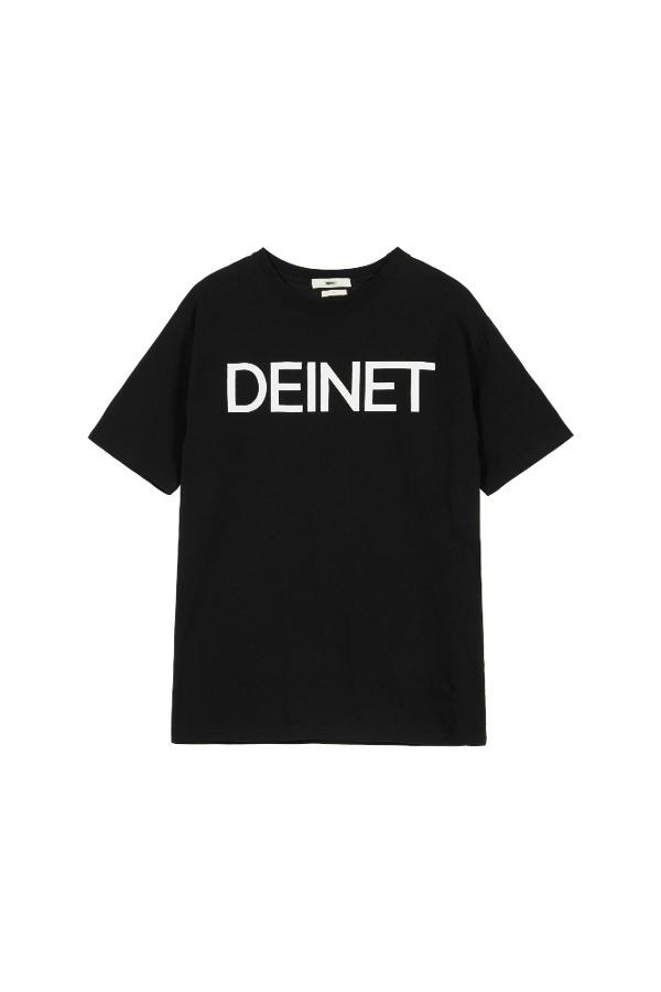 DEINET BIG LOGO T-SHIRTS IN BLACK