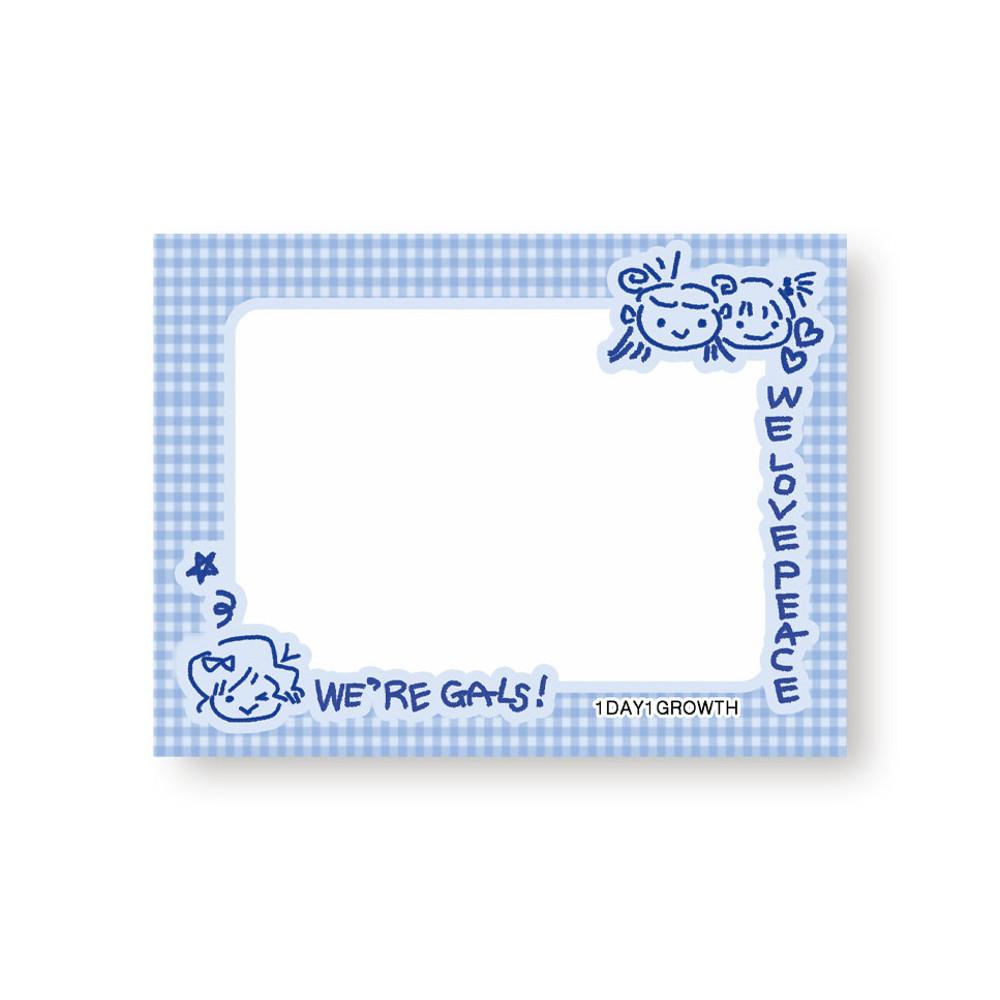 프리쿠라 떡메모지 (고전 편선지 감성)