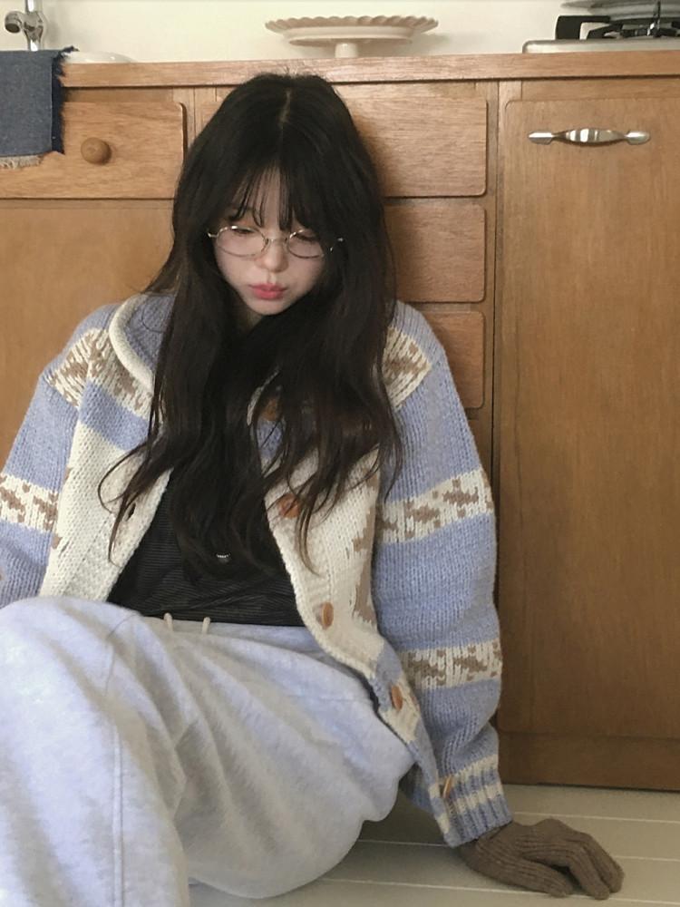 [두꺼운가디건] 코위찬 디어 knit cardigan