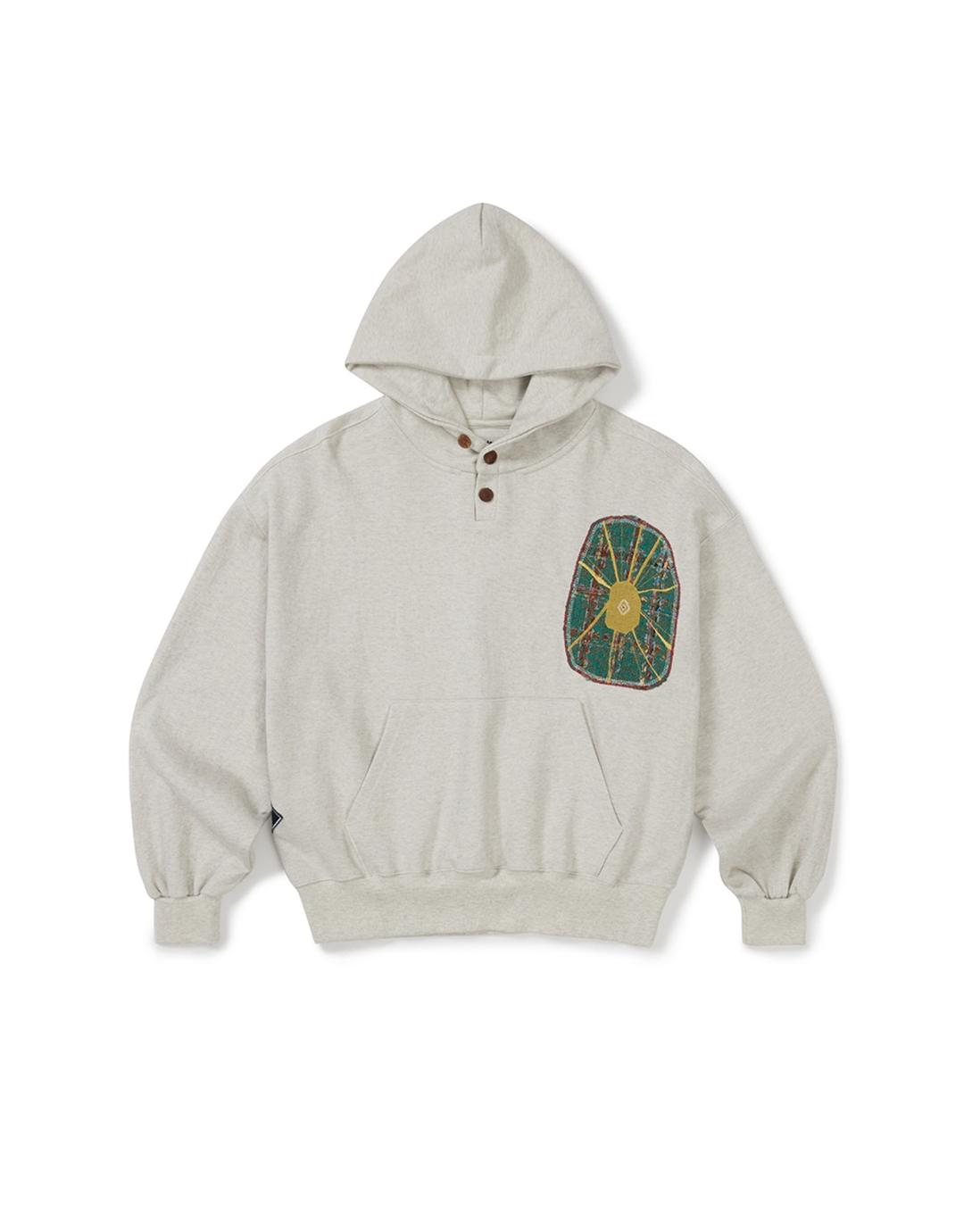 [예약 배송] Boiling patched hoodie / Oatmeal