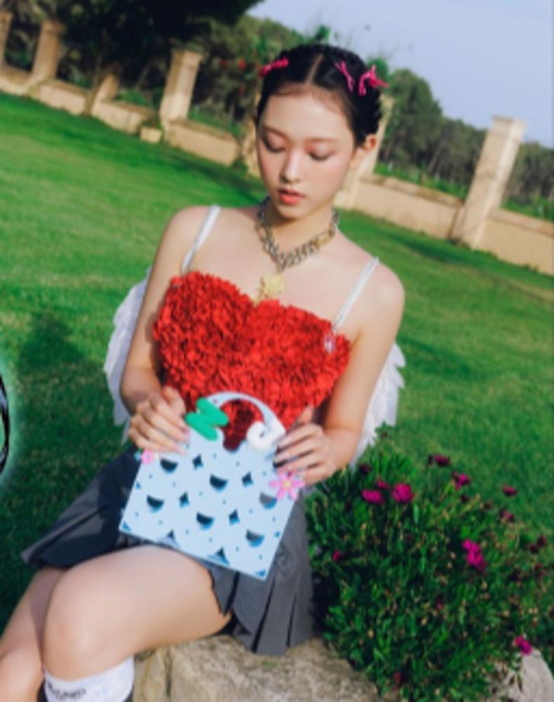 뉴진스 앨범 해린 버전 미니 2집 겟업 파워퍼프걸 버니 비치백 Beach Bag