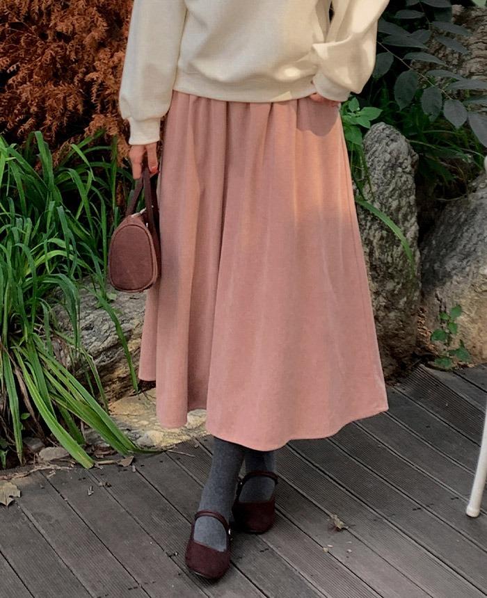 [26-44][밴딩][코듀로이]코듀메인밴딩 스커트