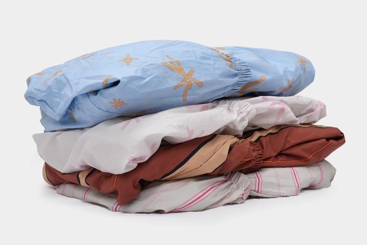 고밀도 순면 패턴 홑겹 매트리스커버 4colors 3size