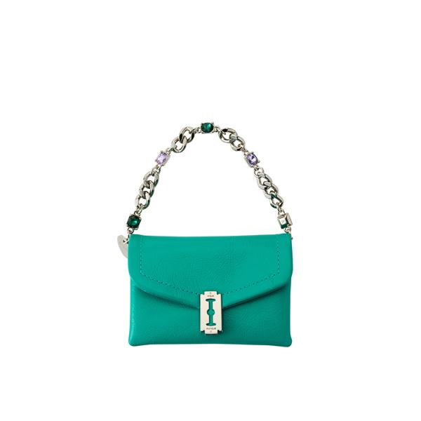 [vunque] Occam Doux Pleats Card Wallet (오캄 두 플리츠 카드 지갑) Artificial Green_VQB21CW7511