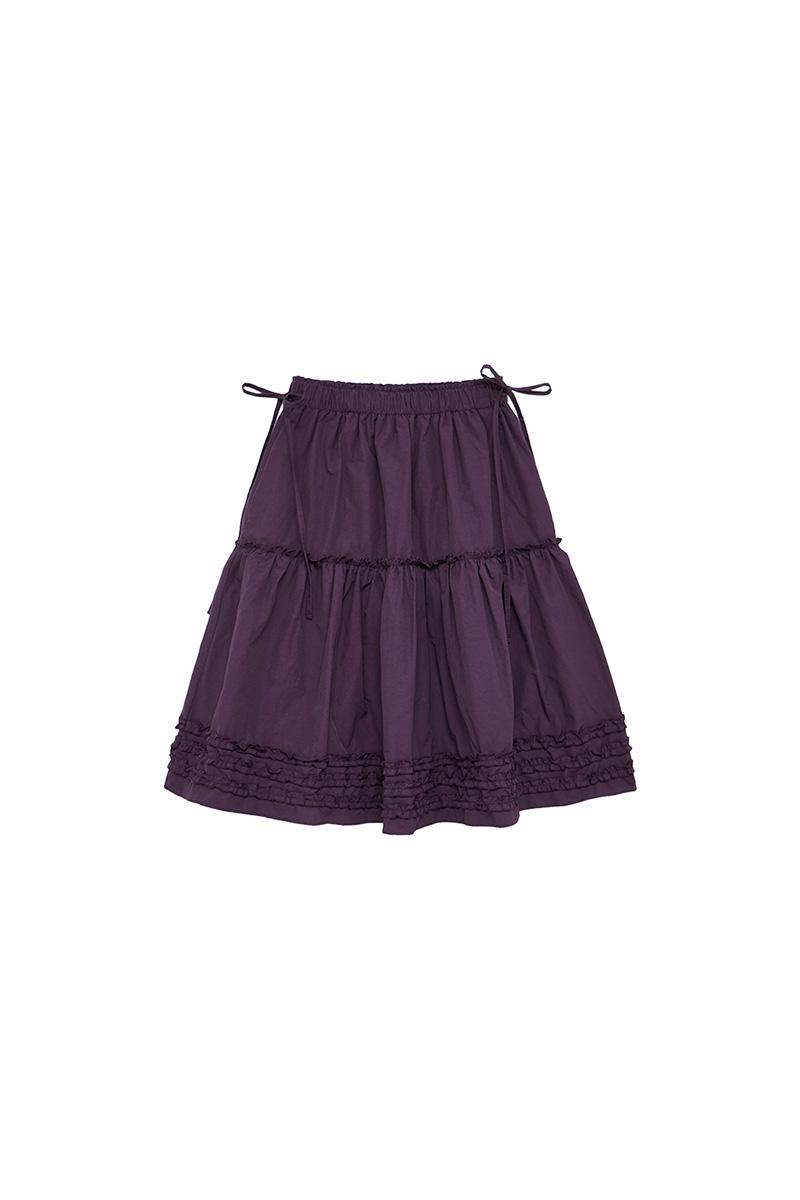 Katie Frill Midi Skirt (deep purple)