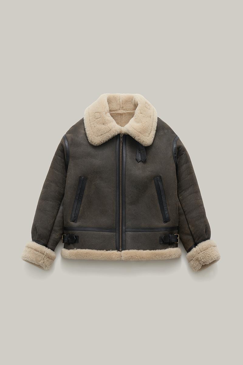 2ND / camello shearling jacket  (brown)