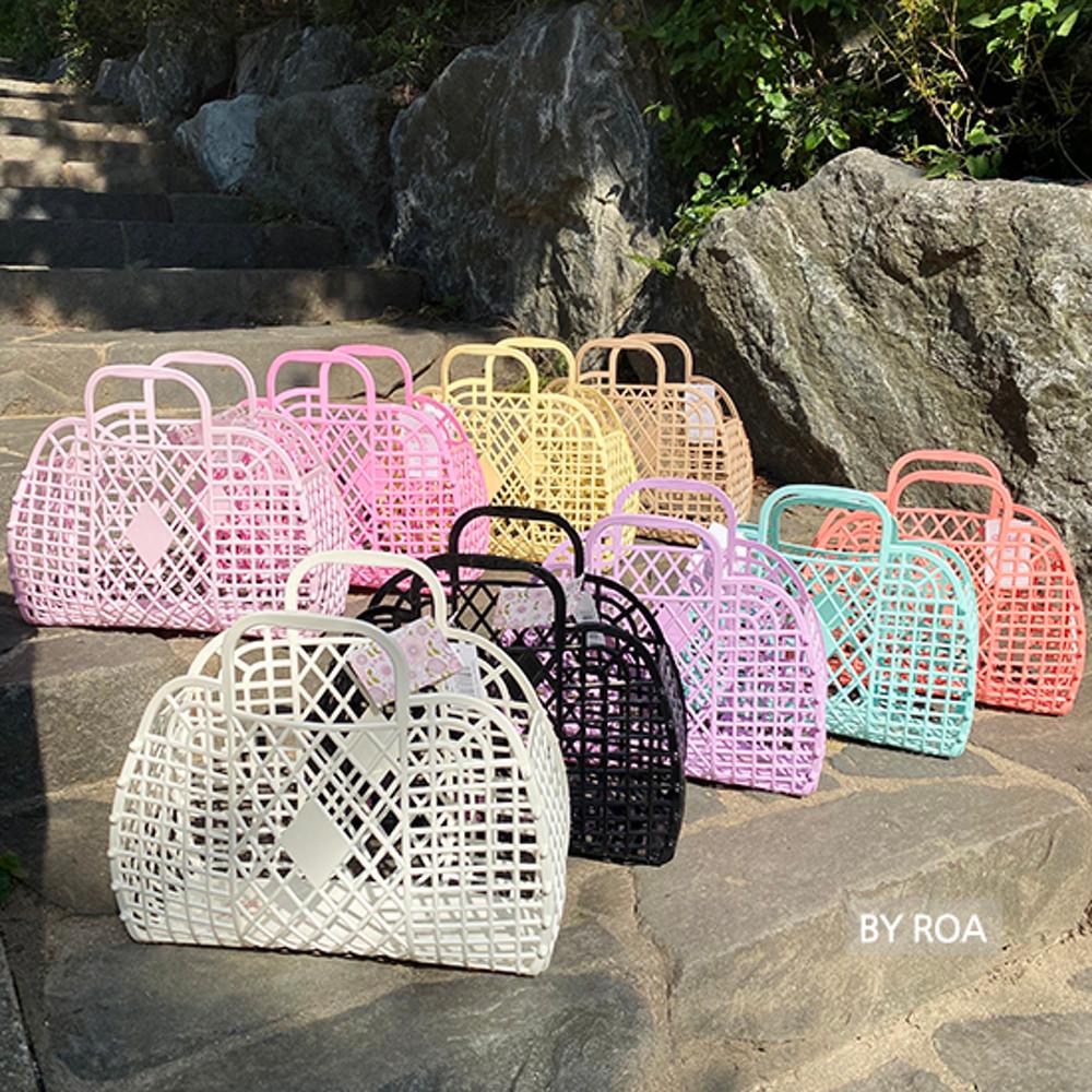 [영국직수입 Sun Jellies] RETRO BASKET 썬젤리백 레트로 바스켓 - 국내당일배송