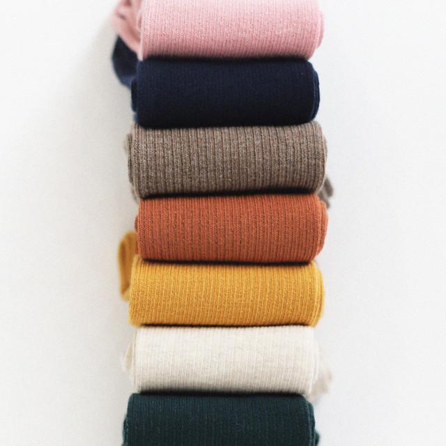 데일리삭스 골지장목양말 롱삭스 유니크 12color