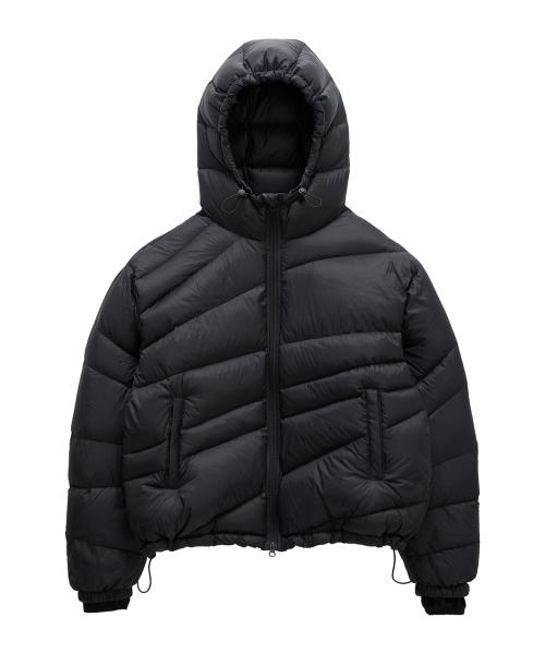 [KOIN SEOUL X MIMTHE] 다이애그널 라이닝 다운 점퍼_블랙