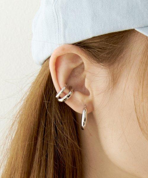 미니멀 두줄 이어커프