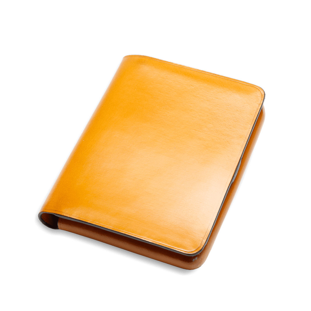 NoLo Wallet in coloured leather - ochre