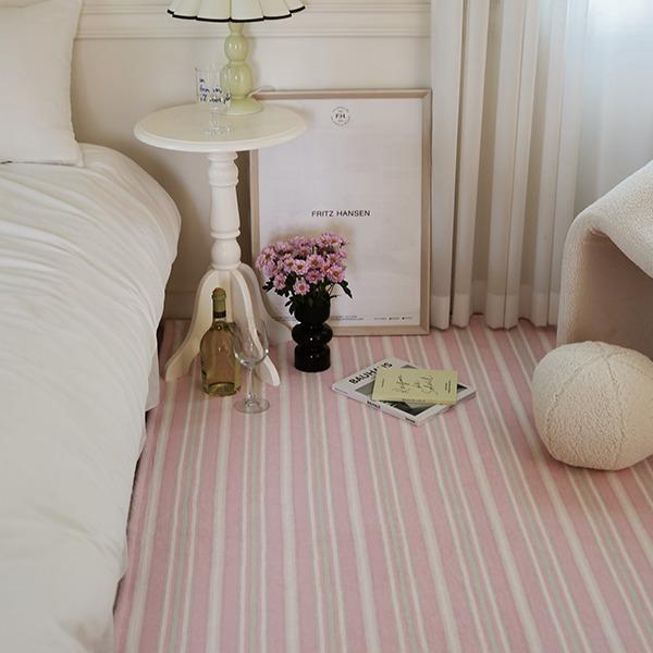 라비나 스트라이프 극세사 러그