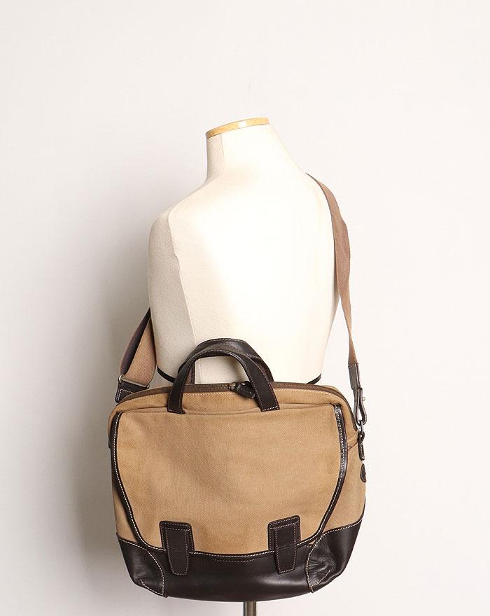 dunhill Canvas/Leather 2way Business Bag