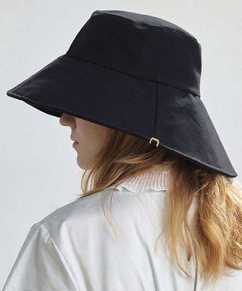 WIDE BUCKET / BIG EYE LINEN / M BLACK