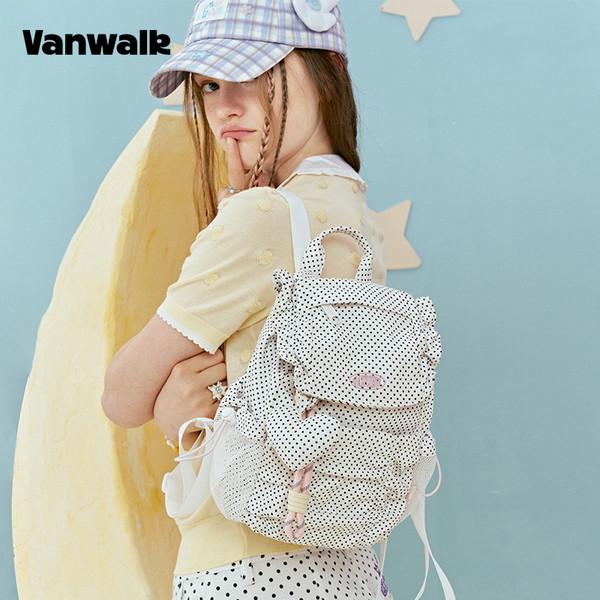 클라우드 리에디션 미니 백팩 / 도트 화이트