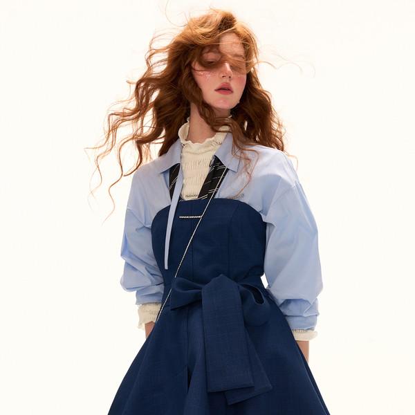 Bow-Wow Layered Corset Dress