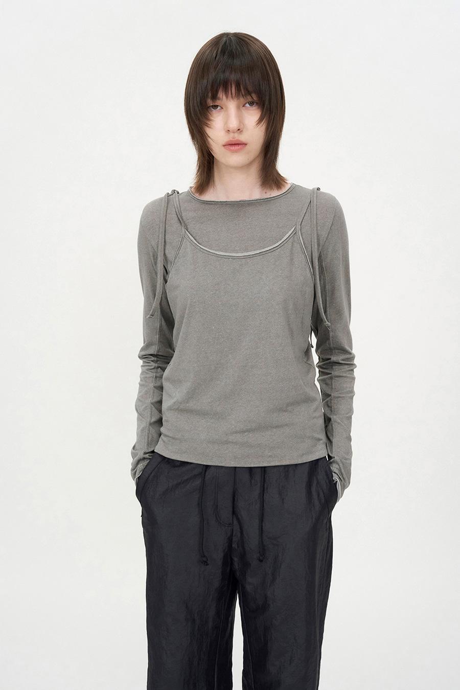 워시드 투웨이 롱슬리브 GREY