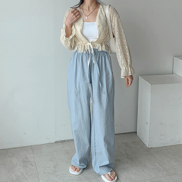 밴딩 파스텔 롱팬츠(2color)