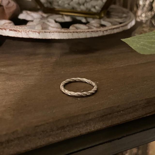 꼬임볼문양 은반지