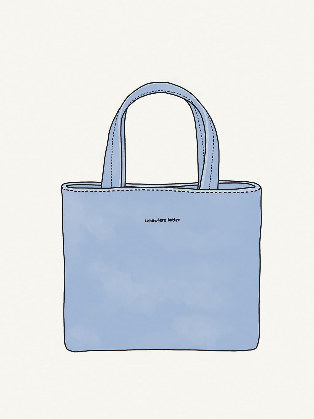 [15% Earlybird promotion] toast bag - soft blue / 5.16 출고