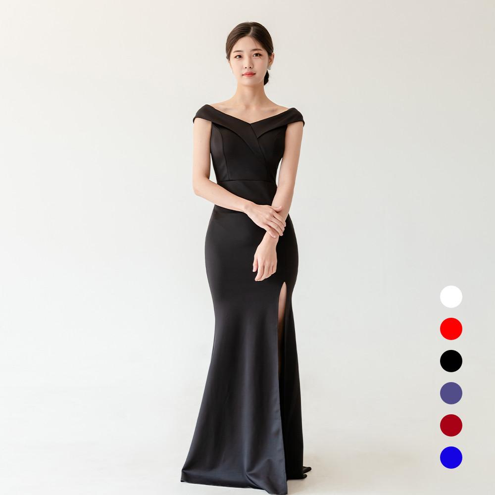 줄리엣롱 셀프웨딩 파티드레스 결혼식2부 이브닝 피로연드레스 연주 스몰 브라이덜샤워원피스