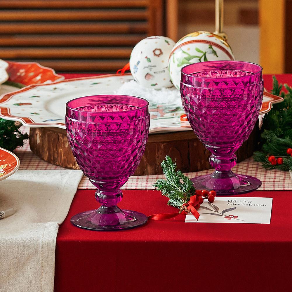 빌레로이앤보흐 보스톤 고블렛  마젠타 4P세트