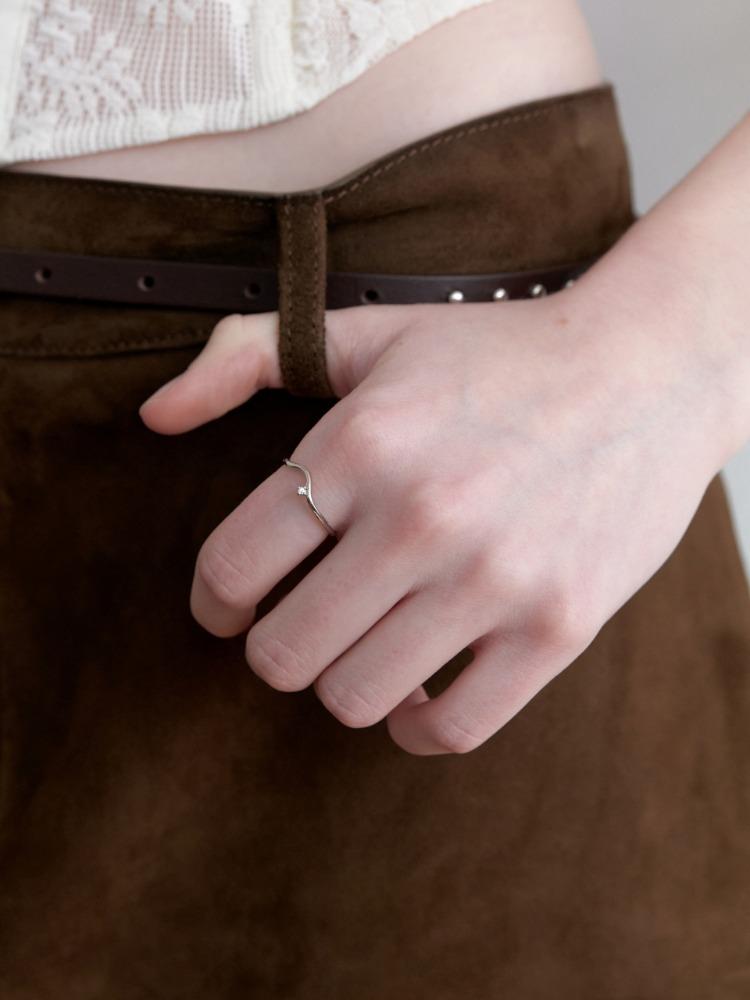 커브 큐빅 반지 (L251MRI060)