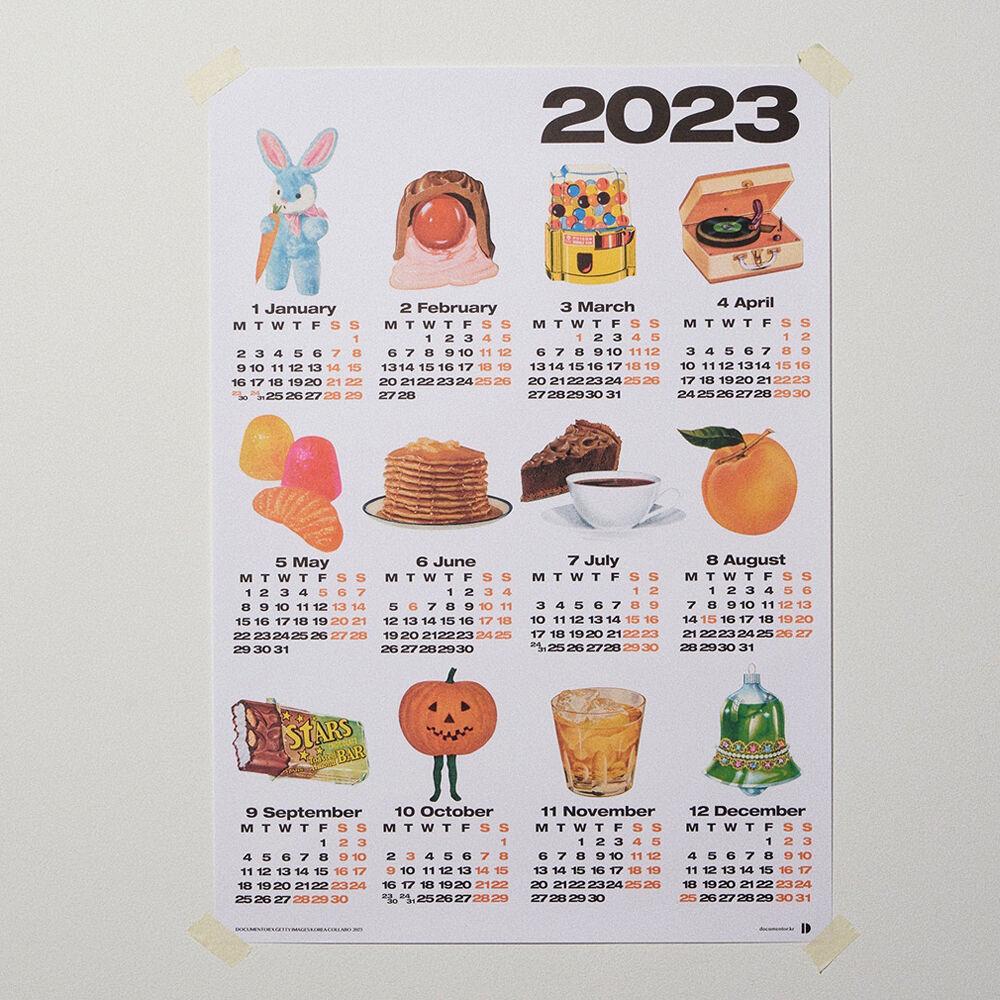 [친환경] Kitsch Yearly Calendar 2023 키치 연간 달력 2023