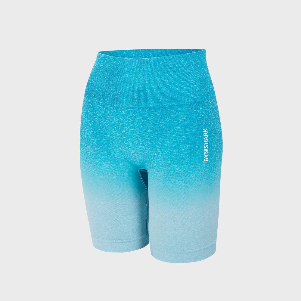 [GYMSHARK] 짐샤크 옴브레 심리스 바이커숏츠 - GLSH5545 (BLUE)