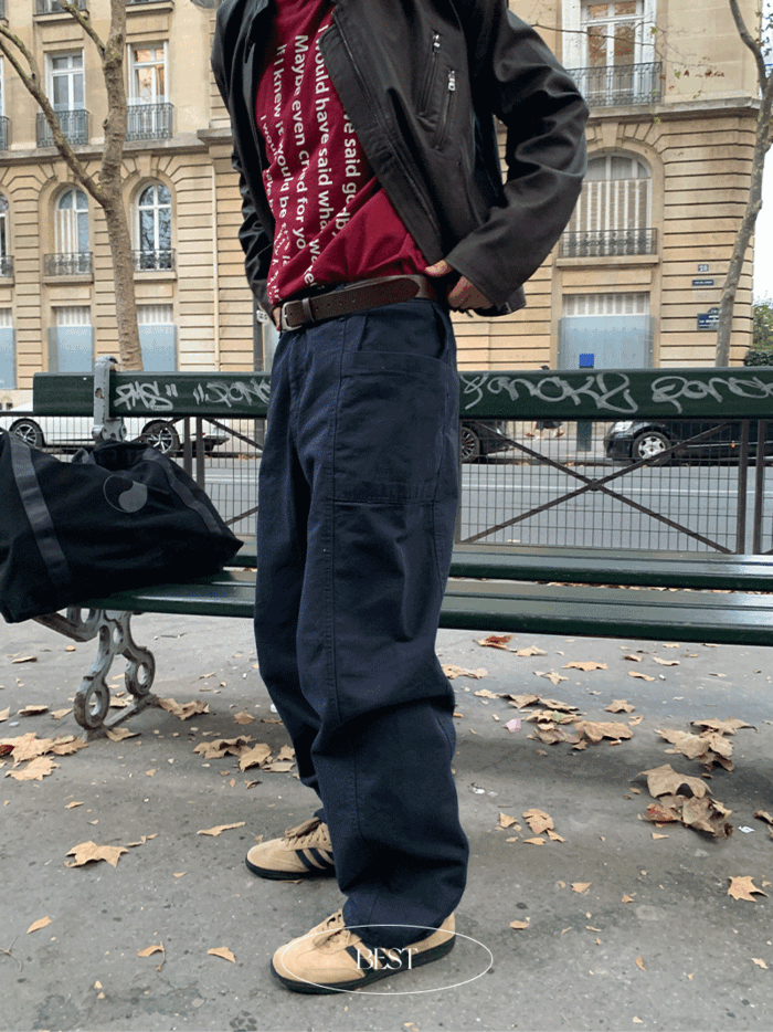 [당일발송/주문폭주] Contour work cotton pants