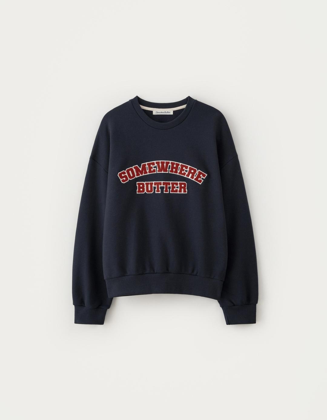 Square Logo Sweatshirt - Navy