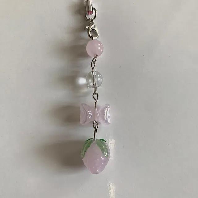 🎀 러블리 핑크 딸기 키링