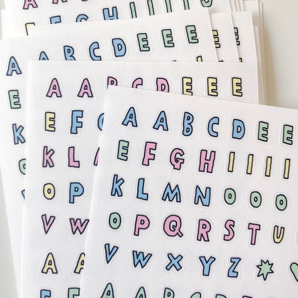 알파벳 스티커 - 후르츠 시리얼