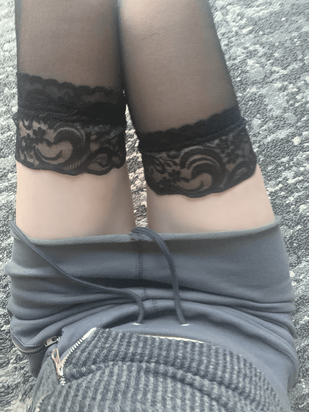 Konaki y2k zipper banding skirt (2color)