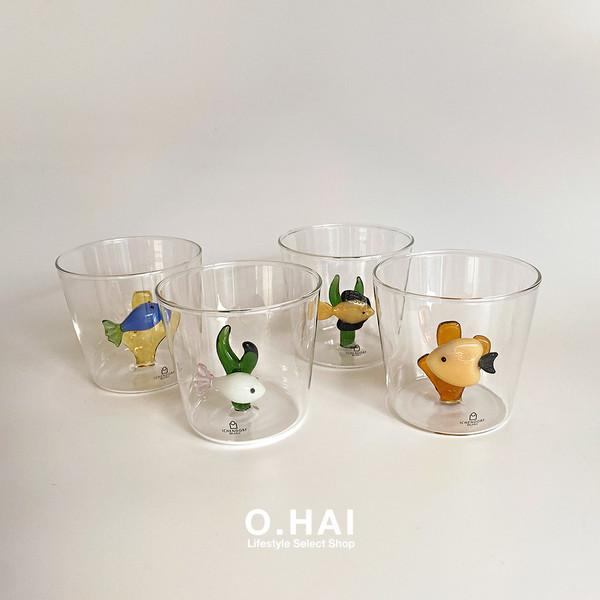 [이첸도르프] 마린 가든 물고기 유리컵 (4 type)