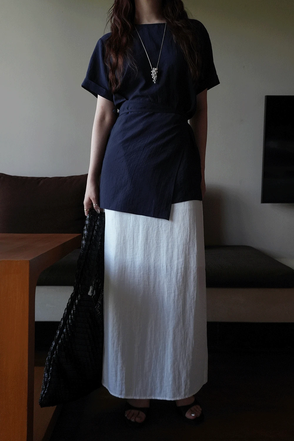 언더 나일론 스커트 2 colors