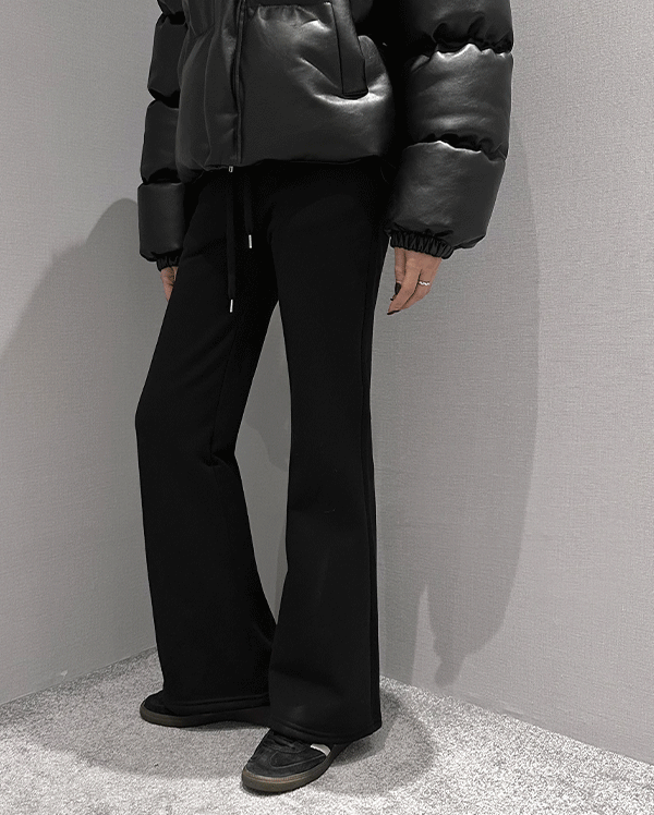 [Today 숏기장 블랙 M,L/ 롱기장 블랙 M,L/ 롱기장 그레이 S] 윈터 기모 부츠컷 밴딩 팬츠 (*3COLOR)(숏,롱)