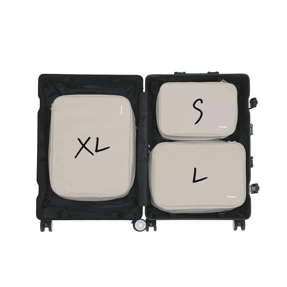 [24인치 캐리어]브랜든 부피순삭 압축 파우치 세트 S+L+XL