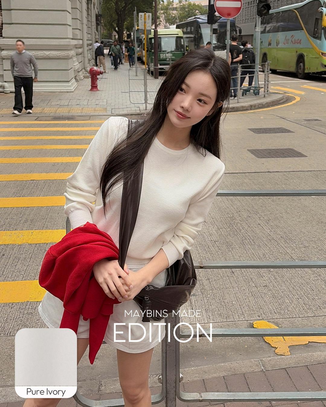 [무료배송/다다익선/MADE]네아 라운드 파인울 니트