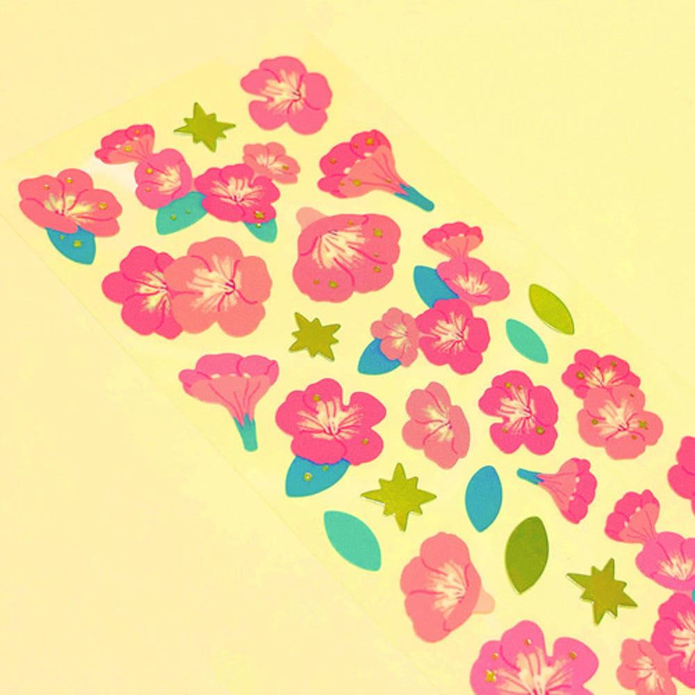 [만타박스]반짝반짝능소화스티커