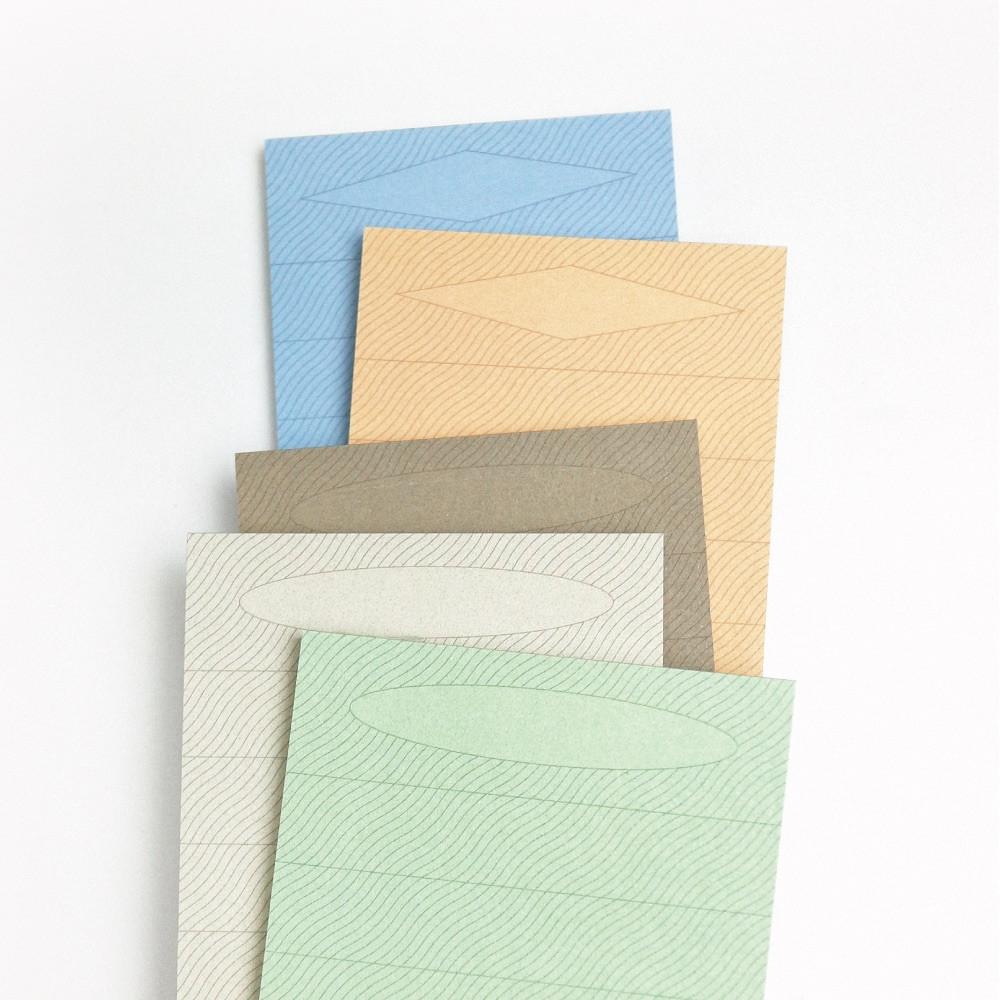 [데일리쿰] 웨이브그리드 메모패드 5종_재입고