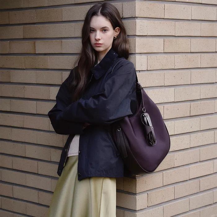 [29CM 단독] Palet Bag _ plum brown 나일론 숄더백 2way