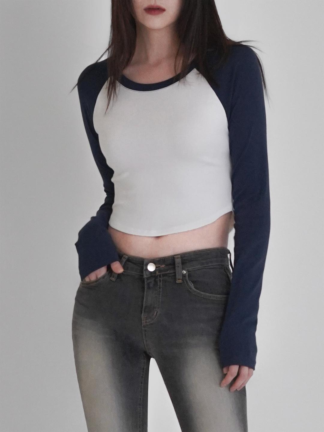 제리 나그랑 크롭 긴팔티