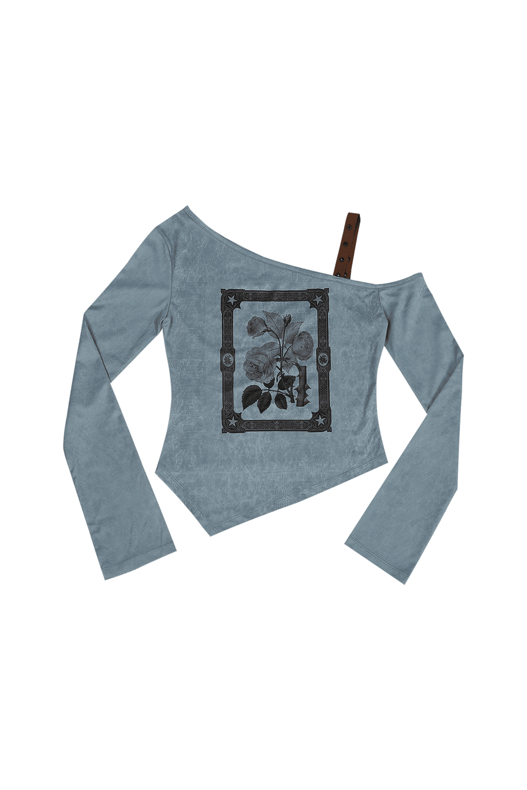 [재입고]ONE SHOULDER SUEDE TOP #EMERALD BLUE (*3/25 출고) - 달링유어배드